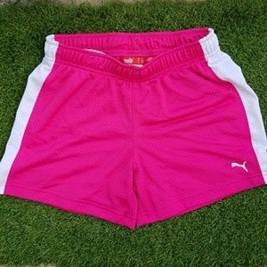 Pink Puma running shorts